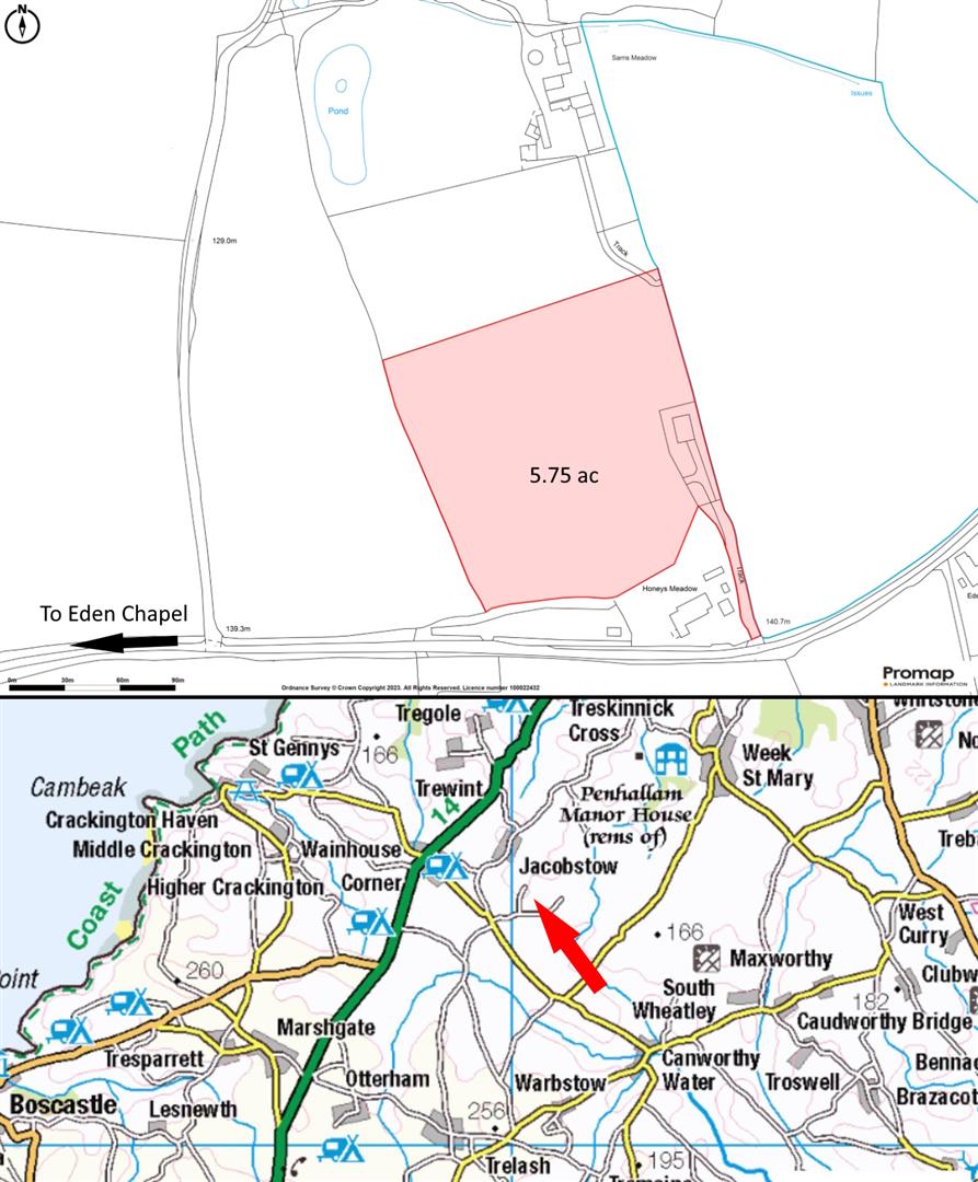 Property details for Jacobstow, Bude Auction Guide £120,000 Sold Vebra